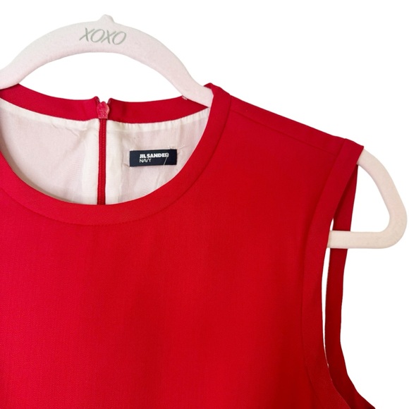 Jill Sander Red Sheath Dress Size Euro 36/US Size 2 - Picture 5 of 9